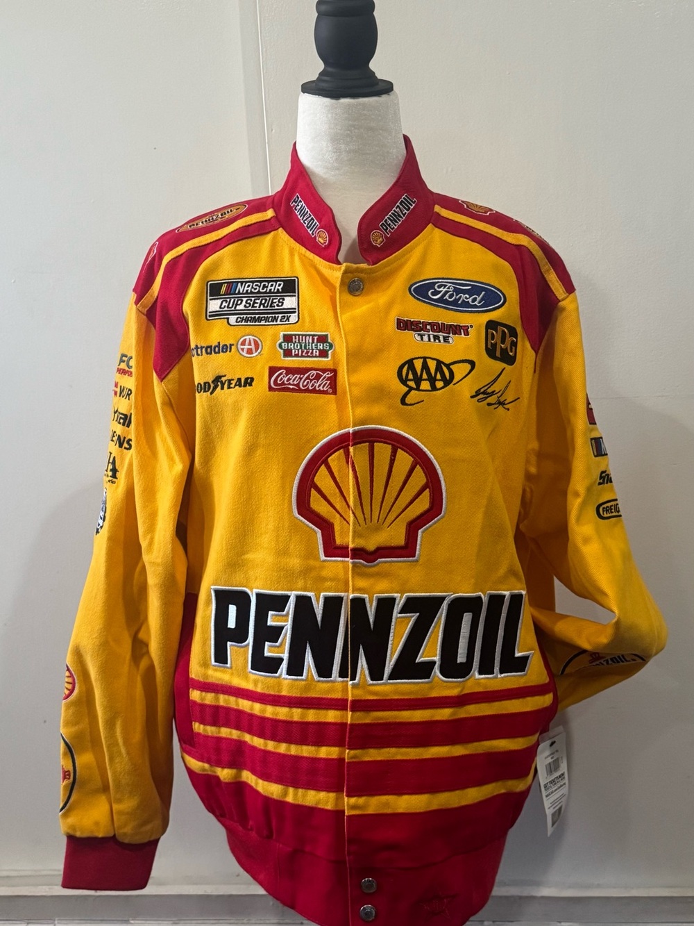 Pennzoil Shell Racing Jacket - Yellow & Red